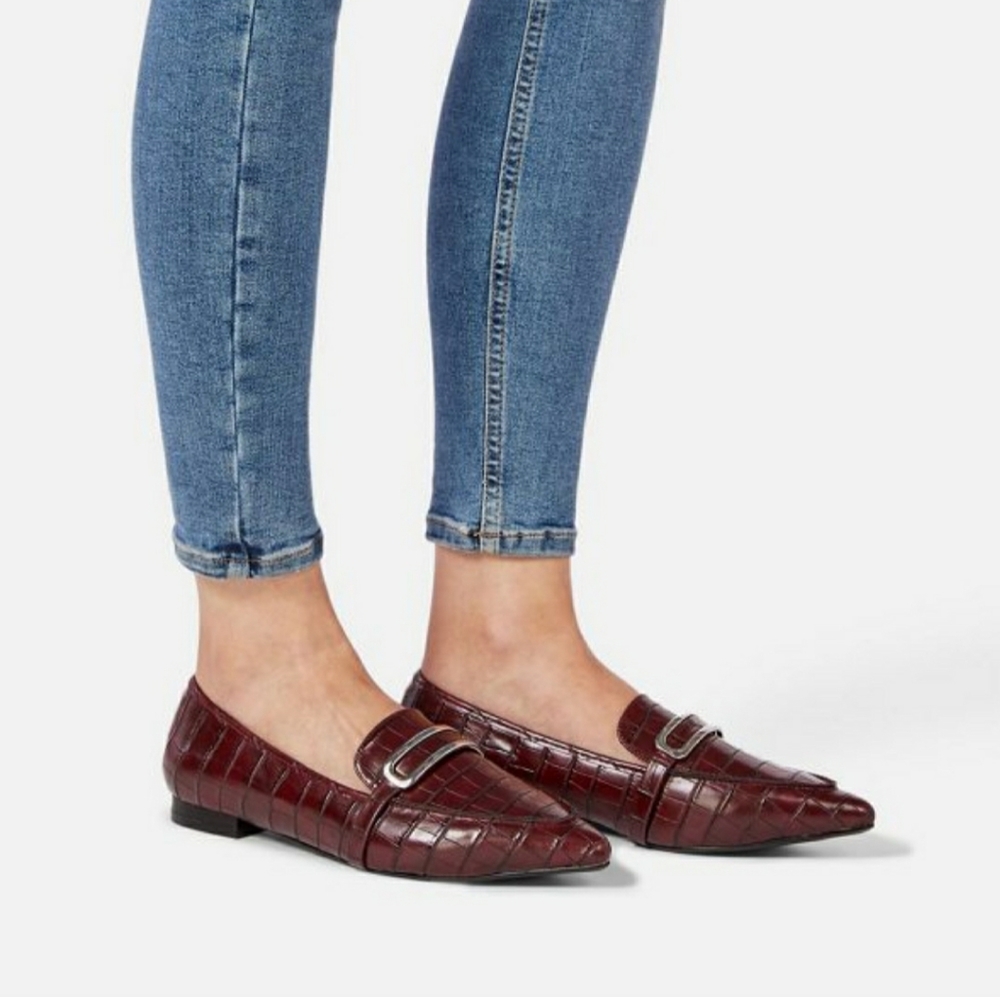 Just Fab Burgundy Terri Loafer